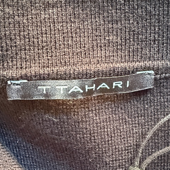 T Tahari Black Women's sweater jacket - Picture 4 of 9